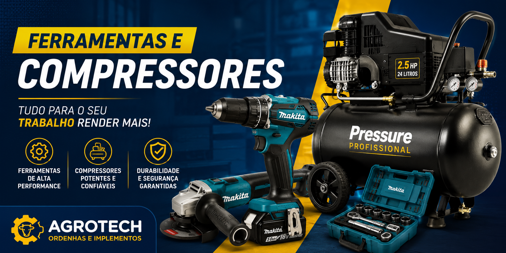 Ferramentas e Compressores